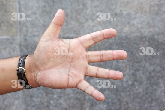 Hand Head Man Casual Slim Overweight Street photo references