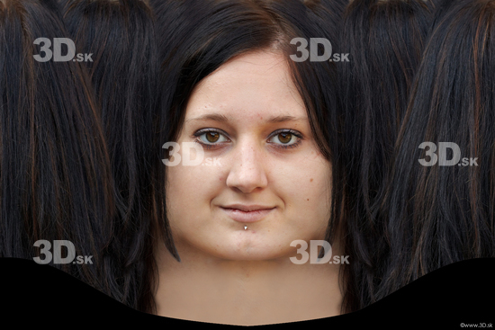 Head Woman White Piercing Head textures