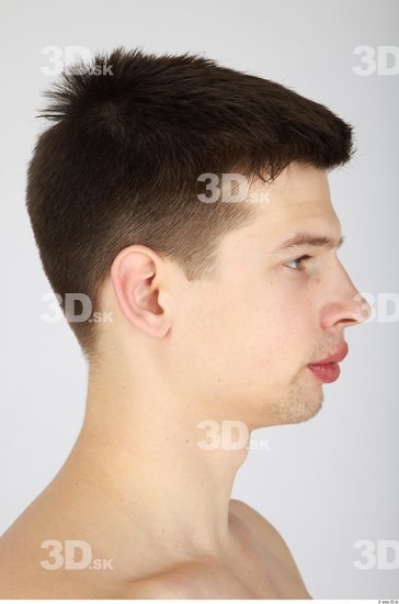 Whole Body Head Man Casual Athletic Studio photo references