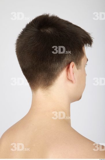 Whole Body Head Man Casual Athletic Studio photo references