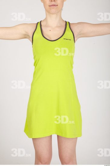 Upper Body Whole Body Woman Sports Dress Slim Studio photo references