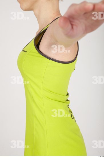 Upper Body Whole Body Woman Sports Dress Slim Studio photo references