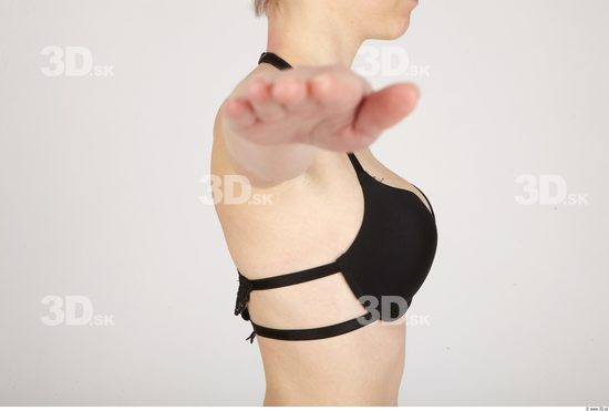 Chest Whole Body Woman Underwear Sports Bra Slim Studio photo references
