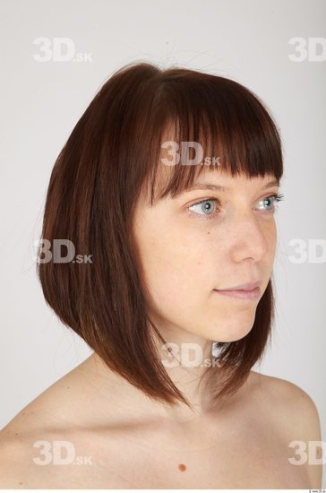 Whole Body Hair Woman Sports Slim Studio photo references