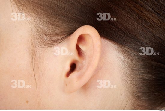 Ear Whole Body Woman Sports Slim Studio photo references
