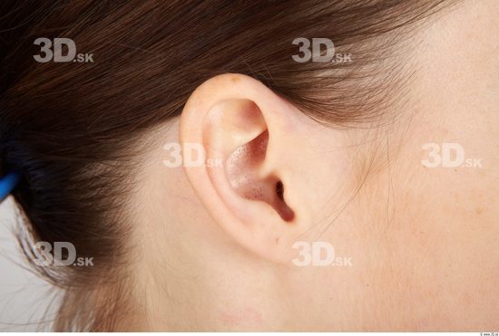 Ear Whole Body Woman Sports Slim Studio photo references