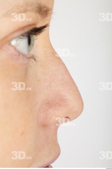 Nose Whole Body Woman Sports Slim Studio photo references