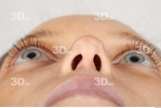 Nose Whole Body Woman Sports Slim Studio photo references