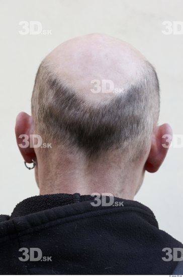 Hair Man White Jewel Average Bald