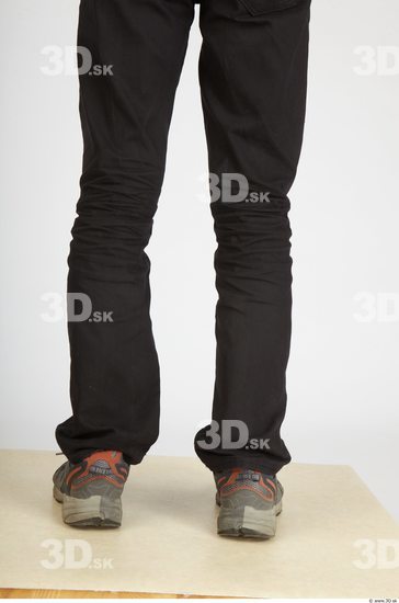 Calf Whole Body Man Casual Trousers Slim Studio photo references