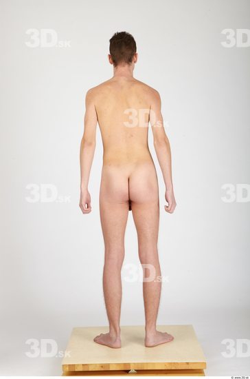Whole Body Man Nude Casual Slim Studio photo references