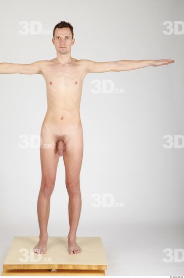 Whole Body Man T poses Nude Casual Slim Studio photo references