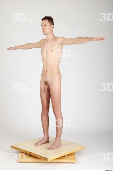 Whole Body Man T poses Nude Casual Slim Studio photo references