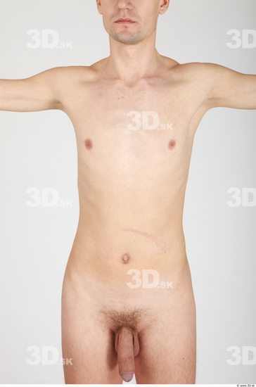 Upper Body Whole Body Man Nude Casual Slim Studio photo references