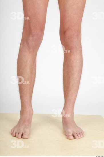 Calf Whole Body Man Nude Casual Slim Studio photo references