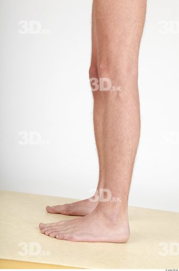 Calf Whole Body Man Nude Casual Slim Studio photo references