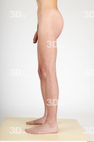 Leg Whole Body Man Nude Casual Slim Studio photo references