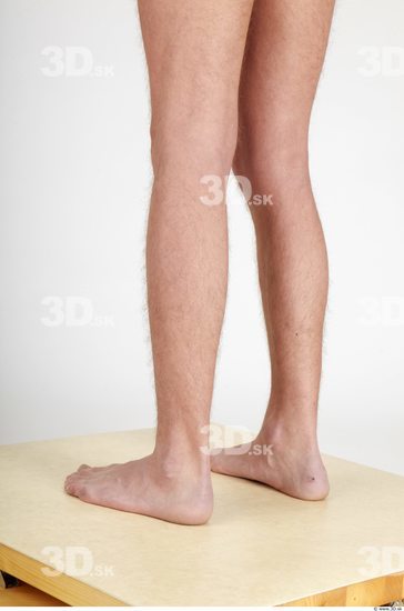 Calf Whole Body Man Nude Casual Slim Studio photo references