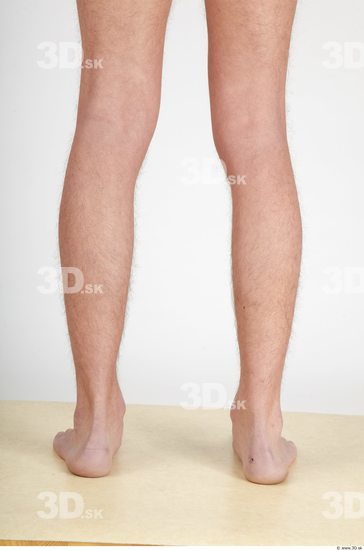 Calf Whole Body Man Nude Casual Slim Studio photo references