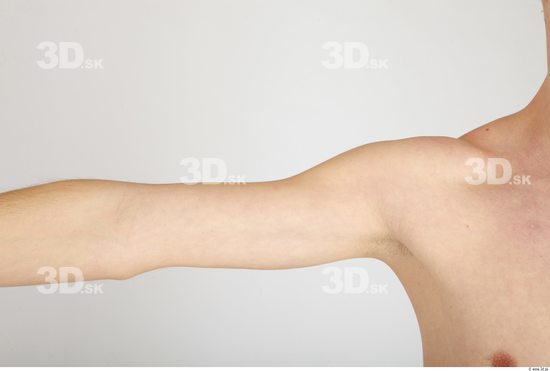 Arm Whole Body Man Nude Casual Slim Studio photo references