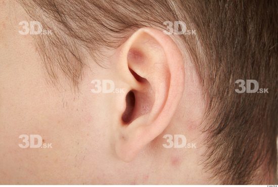 Ear Whole Body Man Casual Slim Studio photo references