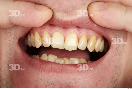 Whole Body Teeth Man Casual Slim Studio photo references