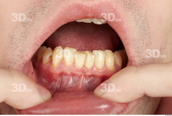 Whole Body Teeth Man Casual Slim Studio photo references