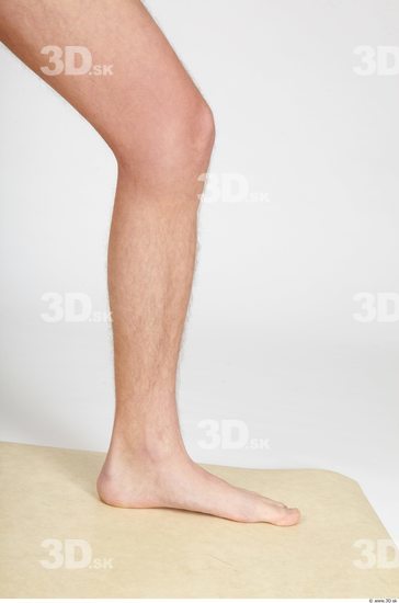 Calf Whole Body Man Nude Casual Slim Studio photo references