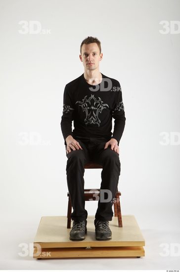 Whole Body Man Artistic poses White Casual Slim