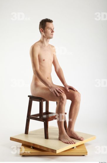 Whole Body Man Artistic poses White Nude Slim