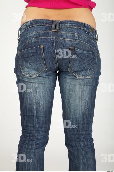 Thigh Whole Body Woman Casual Jeans Average Studio photo references