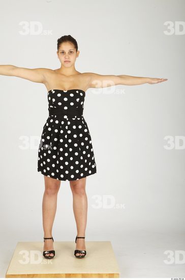 Whole Body Woman T poses Casual Formal Dress Average Studio photo references