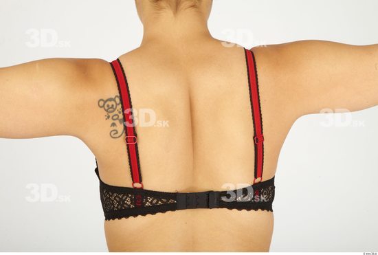 Whole Body Back Woman Casual Underwear Bra Average Studio photo references