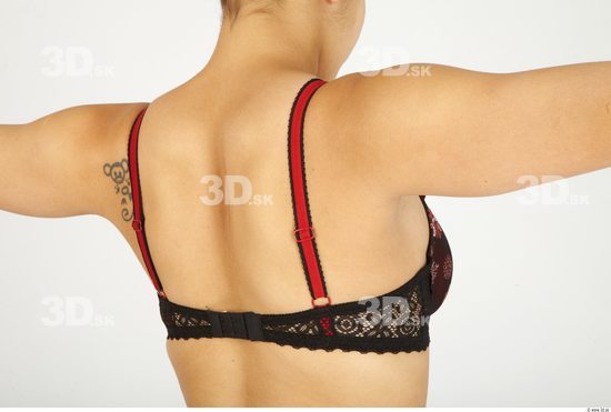 Whole Body Back Woman Casual Underwear Bra Average Studio photo references