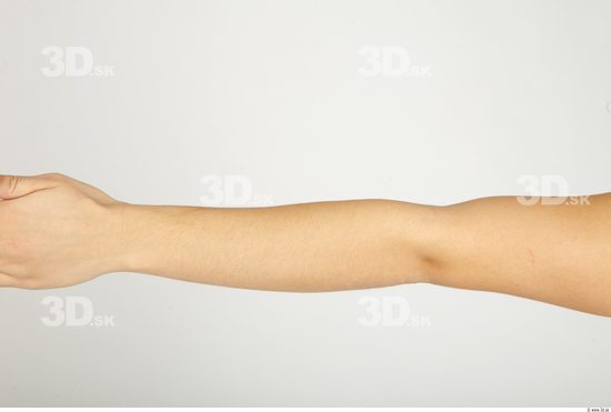 Forearm Whole Body Woman Nude Casual Average Studio photo references