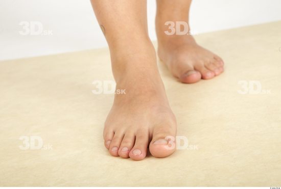 Foot Whole Body Woman Nude Casual Average Studio photo references