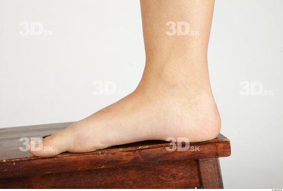 Foot Whole Body Woman Nude Casual Average Studio photo references