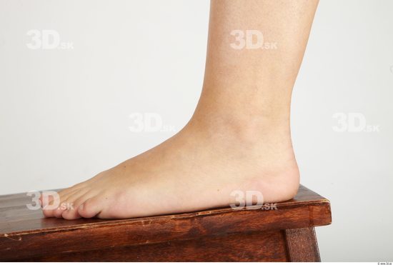 Foot Whole Body Woman Nude Casual Average Studio photo references