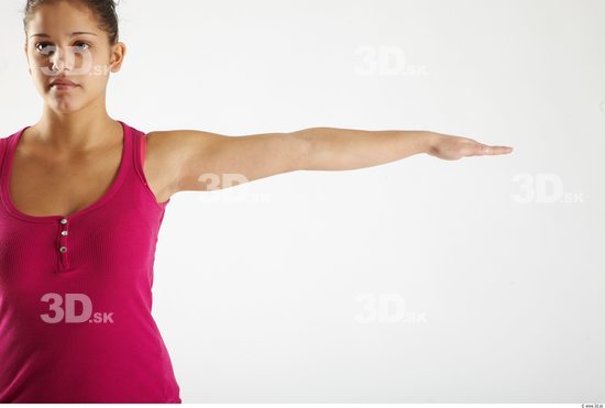 Arm Woman Animation references White Casual Singlet Average