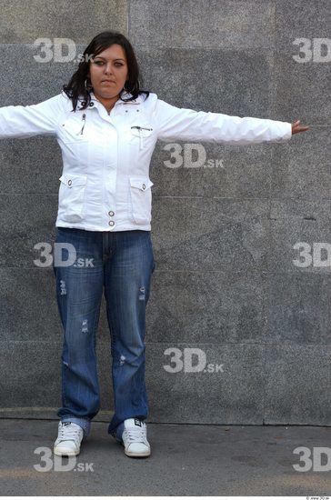 Whole Body Head Man Woman T poses Casual Slim Overweight Street photo references