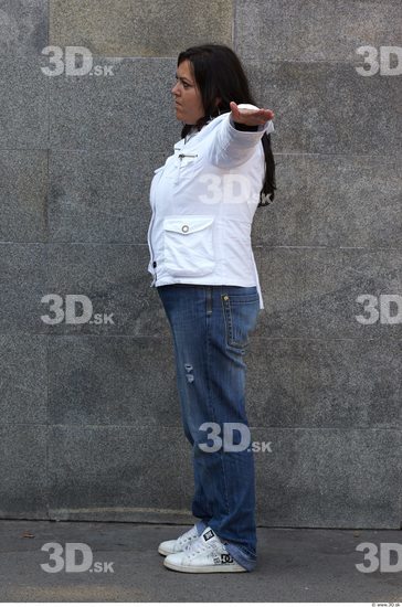 Whole Body Head Man Woman T poses Casual Slim Overweight Street photo references