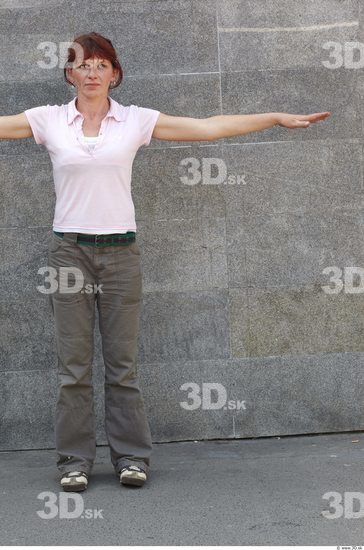 Whole Body Head Woman T poses Casual Average Street photo references