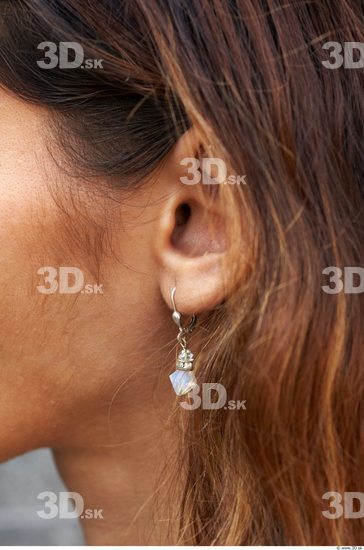 Ear Head Woman Casual Jewel Slim Average Street photo references