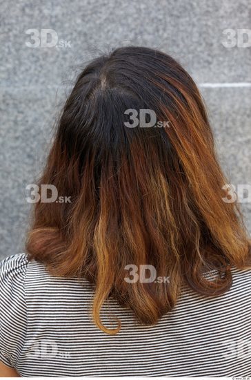 Head Hair Woman Casual Slim Average Street photo references