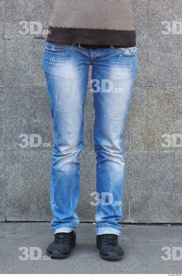 Leg Head Woman Casual Jeans Slim Average Street photo references