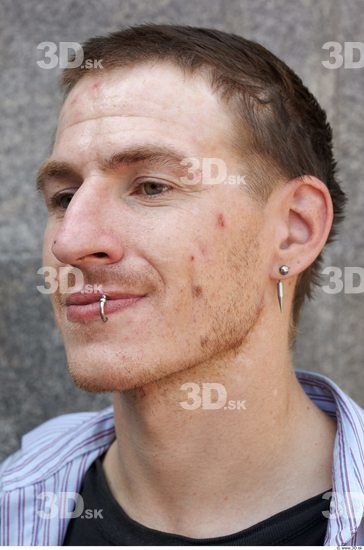 Head Man Woman Piercing Casual Athletic Average Street photo references