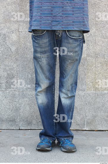 Leg Head Man Casual Jeans Slim Street photo references