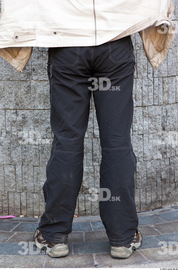 Leg Head Man Casual Trousers Slim Street photo references