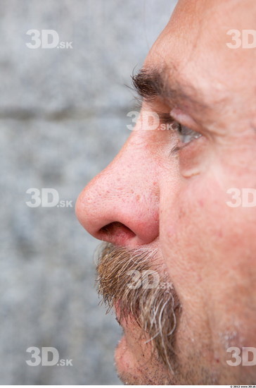 Nose Head Man Casual Slim Bearded Street photo references