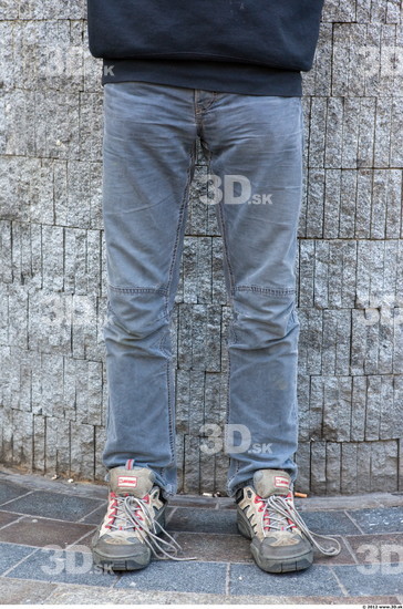 Leg Head Man Casual Jeans Slim Street photo references